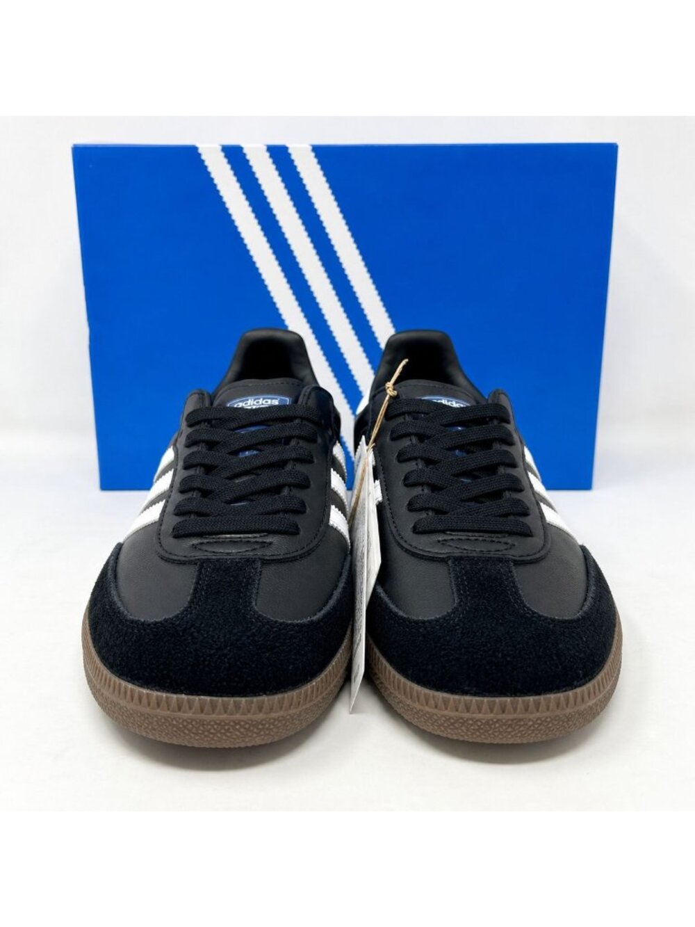Adidas Samba OG B75807 Mens 6 Womens 7 Black White Gum Leather Sneakers - Picture 4 of 8